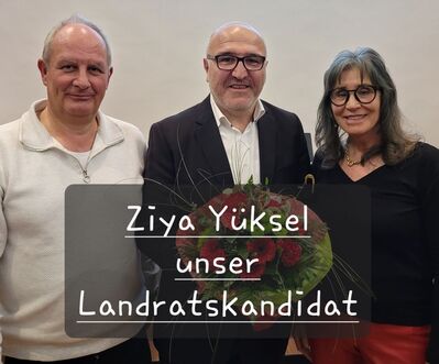 Sigrid Weiler und Rainer Strunk gratulieren unserem Landratskanditaten nach der Nominierung